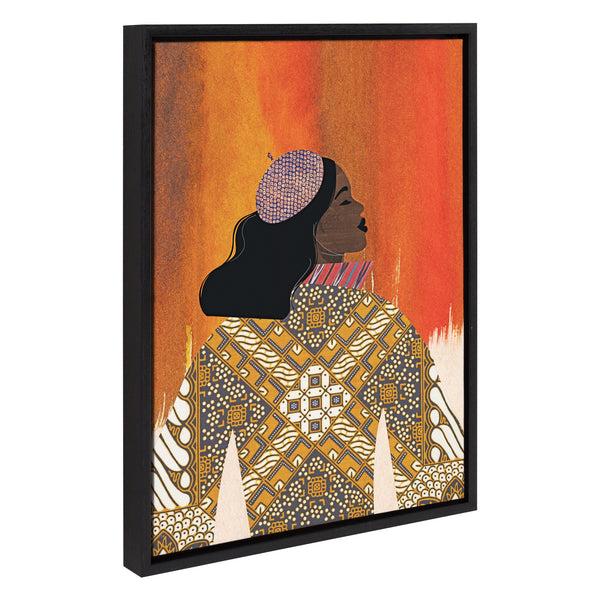 Kate & Laurel Sylvie Girlie Girl Framed Canvas By Nikki Chu