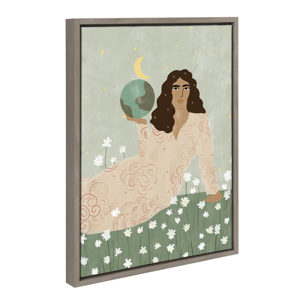 Kate & Laurel Sylvie God Is A Woman Framed Canvas By Alja Horvat
