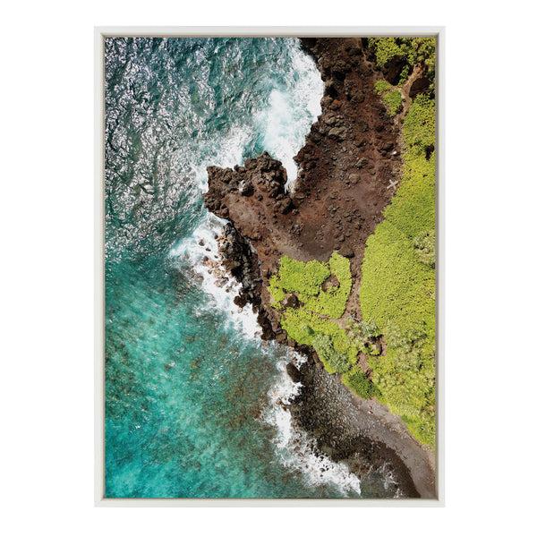 Kate & Laurel Sylvie Going Back To Maui Framed Canvas By Rachel Bolgov