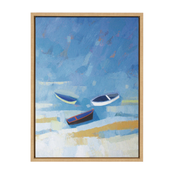 Kate & Laurel Sylvie Golden Dunes Framed Canvas By Giuliana Lazzerini