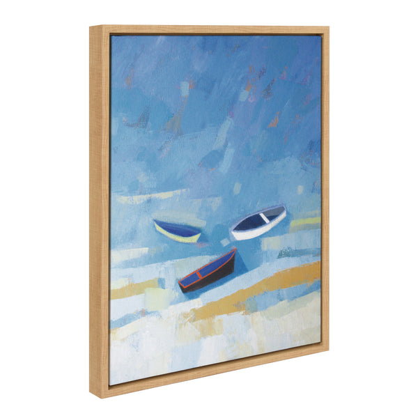 kate & laurel Sylvie Golden Dunes Framed Canvas by Giuliana Lazzerini