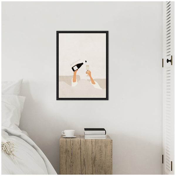 Kate & Laurel Sylvie Good Morning Art Print Framed Canvas By July Art Prints