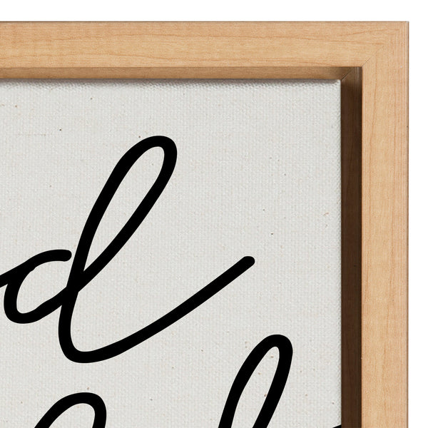 Kate & Laurel Sylvie Good Night Sleep Tight Framed Canvas By Maggie Price