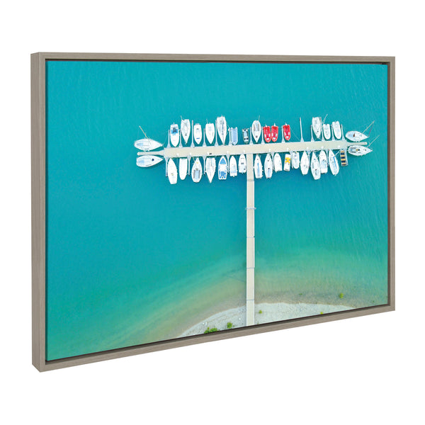 Kate & Laurel Sylvie Gorges Du Verdon 2 Framed Canvas By Rachel Bolgov