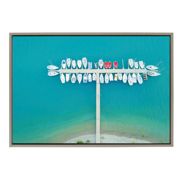 kate & laurel Sylvie Gorges du Verdon 2 Framed Canvas by Rachel Bolgov