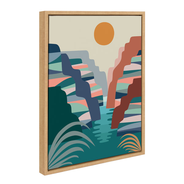 Kate & Laurel Sylvie Grand Canyon Framed Canvas By Rachel Lee