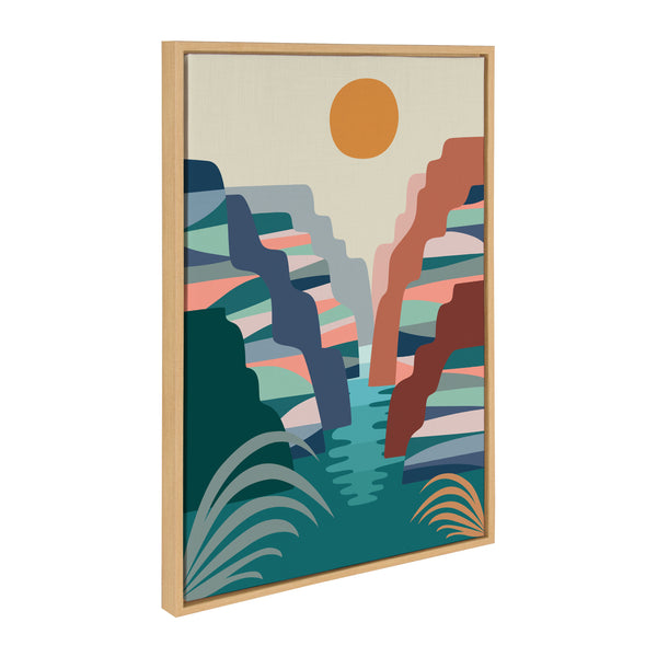 kate & laurel Sylvie Grand Canyon Framed Canvas by Rachel Lee