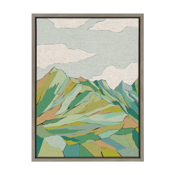 Kate & Laurel Sylvie Graubunden Framed Canvas By Nikita Jariwala