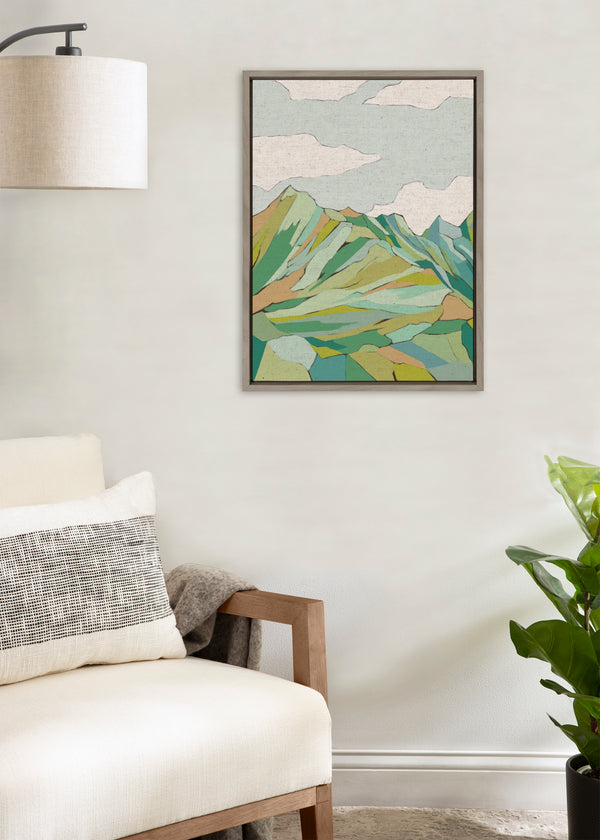 Kate & Laurel Sylvie Graubunden Framed Canvas By Nikita Jariwala