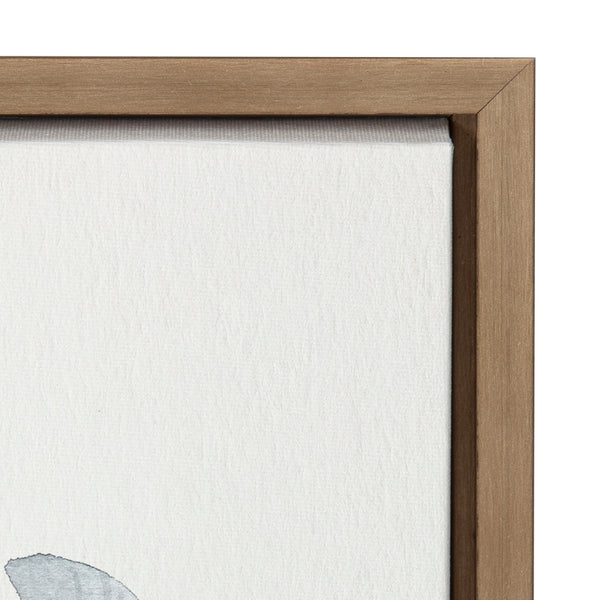 Kate & Laurel Sylvie Gray Bloom Framed Canvas By Patricia Shaw