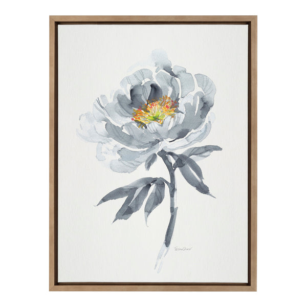 kate & laurel Sylvie Gray Bloom Framed Canvas by Patricia Shaw kate & laurel Sylvie Gray Bloom Framed Canvas by Patricia Shaw