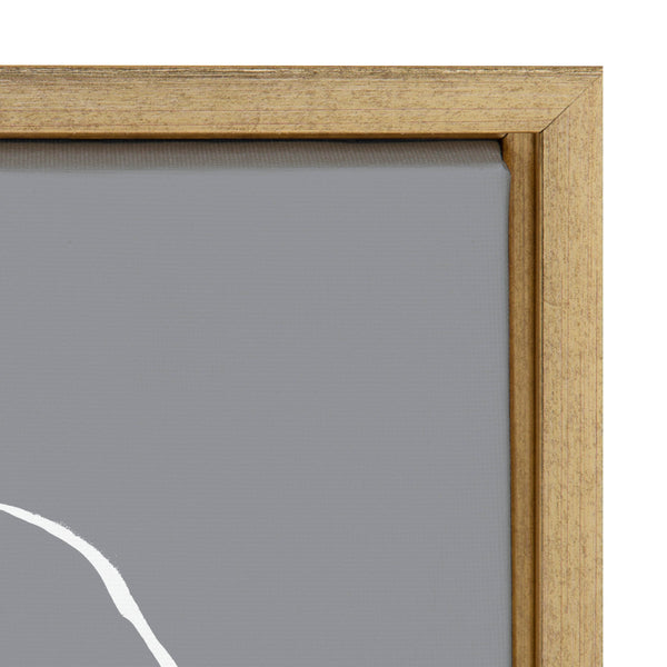 Kate & Laurel Sylvie Gray Going In Circles Framed Canvas Set By Teju Reval Of SnazzyHues