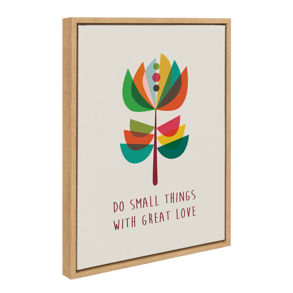Kate & Laurel Sylvie Great Love Framed Canvas By Rachel Lee Of My Dream Wall