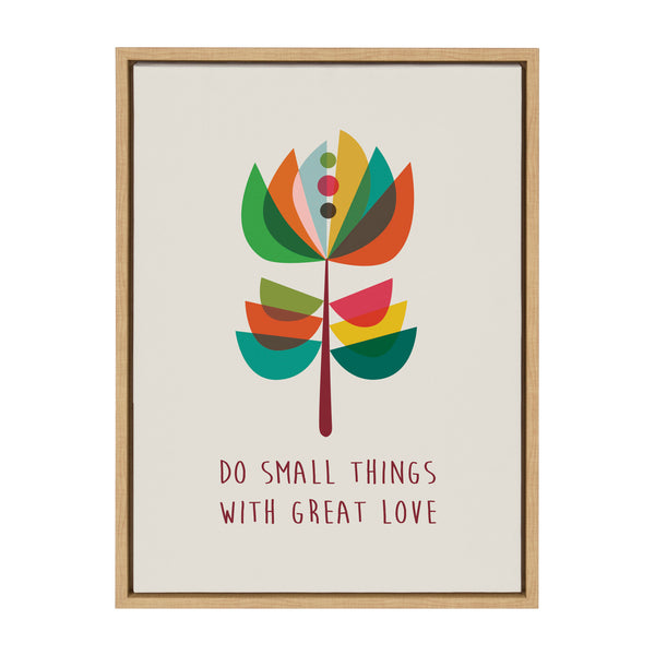 kate & laurel Sylvie Great Love Framed Canvas by Rachel Lee of My Dream Wall