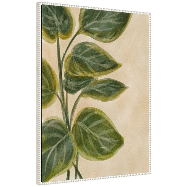 Kate & Laurel Sylvie Green Foliage Framed Canvas By Nikita Jariwala