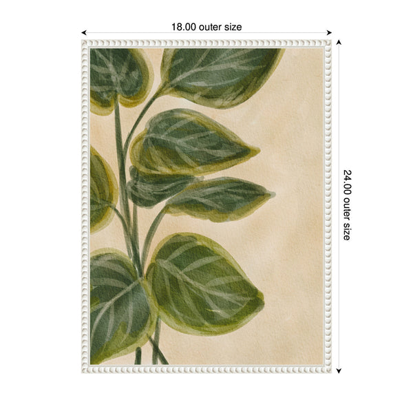 Kate & Laurel Sylvie Green Foliage Framed Canvas By Nikita Jariwala