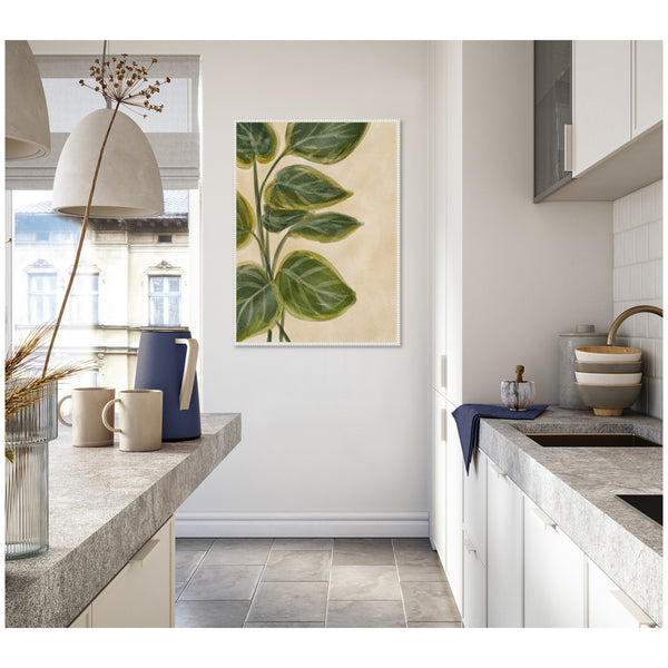 Kate & Laurel Sylvie Green Foliage Framed Canvas By Nikita Jariwala