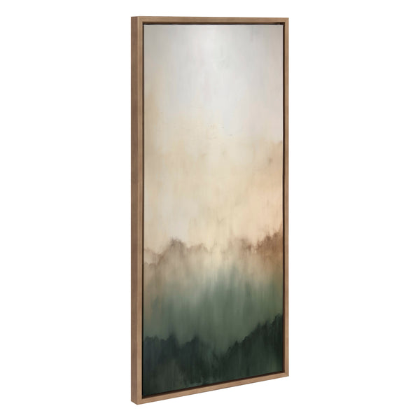 Kate & Laurel Sylvie Green Mountain Abstract I Framed Canvas By Amy Lighthall