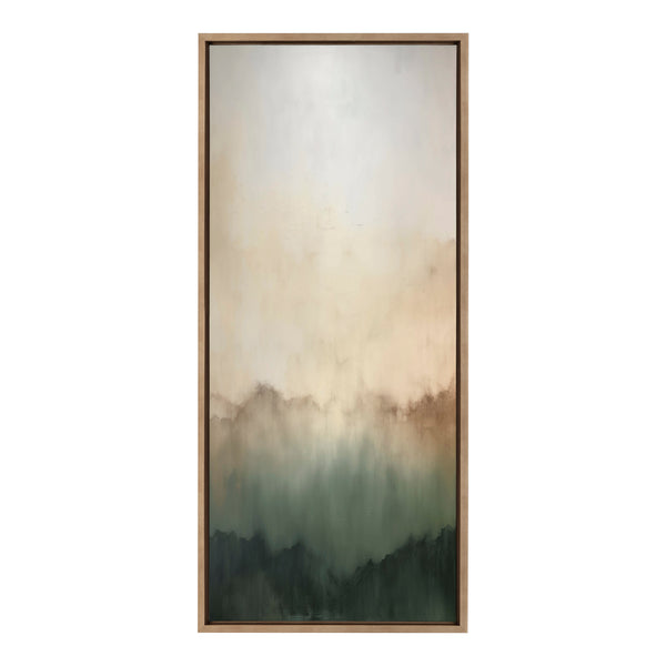 Kate & Laurel Sylvie Green Mountain Abstract I Framed Canvas By Amy Lighthall