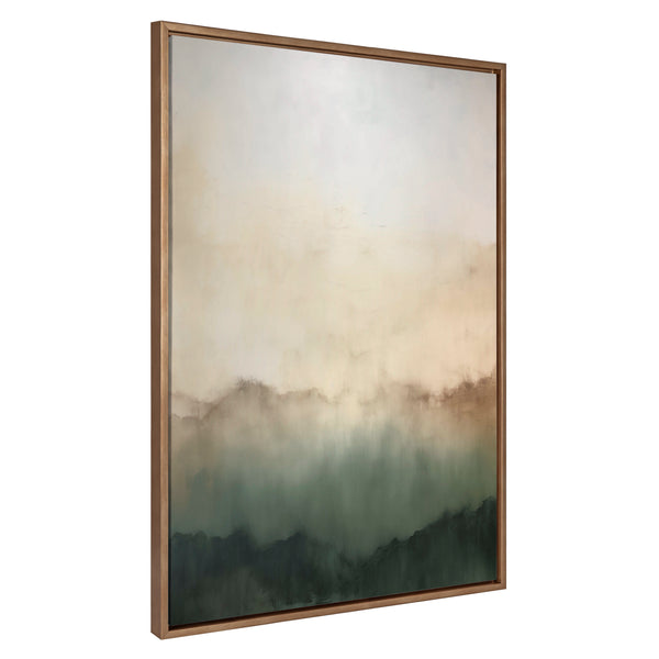 kate & laurel Sylvie Green Mountain Abstract I Framed Canvas by Amy Lighthall
