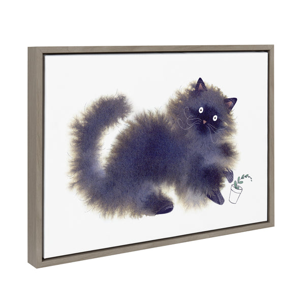Kate & Laurel Sylvie Green Thumb Framed Canvas By Faryn Hughes