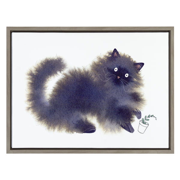 Kate & Laurel Sylvie Green Thumb Framed Canvas By Faryn Hughes