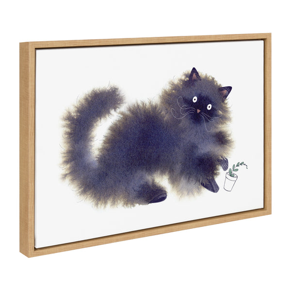 kate & laurel Sylvie Green Thumb Framed Canvas by Faryn Hughes