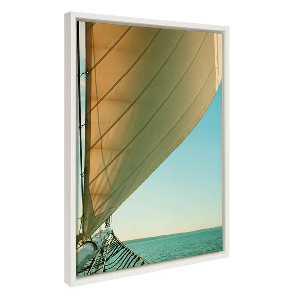 Kate & Laurel Sylvie Gulf Winds Framed Canvas By Alicia Bock