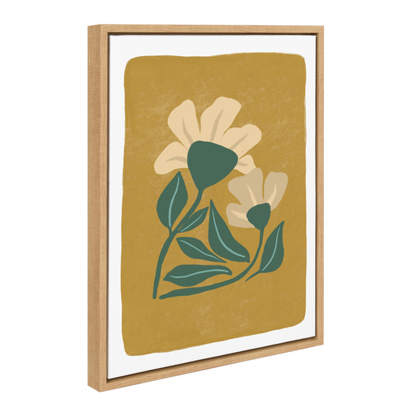 Kate & Laurel Sylvie Happy Flowers Framed Canvas By Oris Eddu