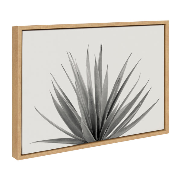 Kate & Laurel Sylvie Haze Aloe Succulent Cactus Tall Cactus Short And Agave Succulent Framed Canvas Art Set By The Creative Bunch Studio