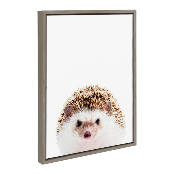 Kate & Laurel Sylvie Hedgehog Framed Canvas By Amy Peterson