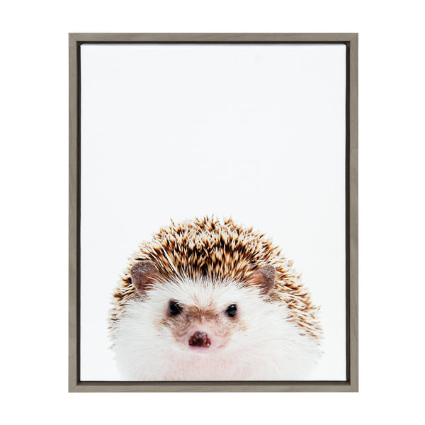 kate & laurel Sylvie Hedgehog Framed Canvas by Amy Peterson