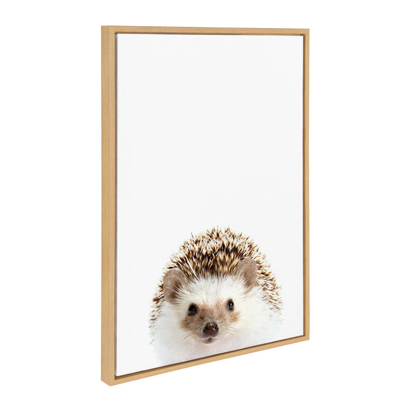 Kate & Laurel Sylvie Hedgehog Hedgehog Donuts And Hedgehog Pineapple Framed Canvas Art Set By Amy Peterson Art Studio