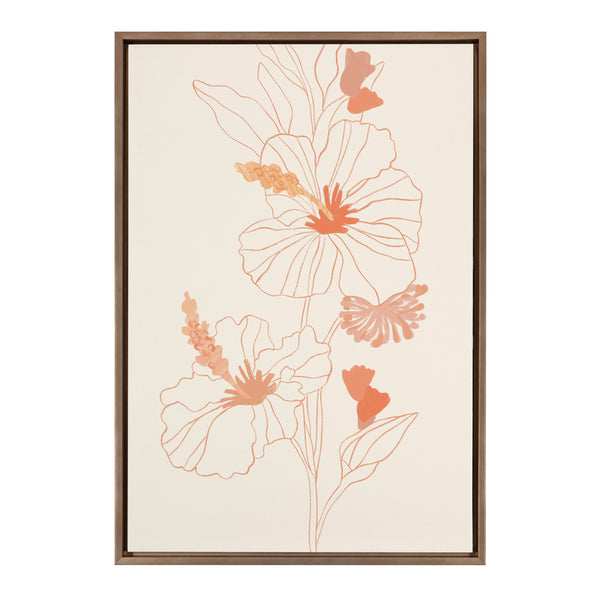 Kate & Laurel Sylvie Hilo Framed Canvas By Kasey Free