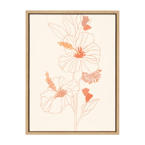 kate & laurel Sylvie Hilo Framed Canvas by Kasey Free