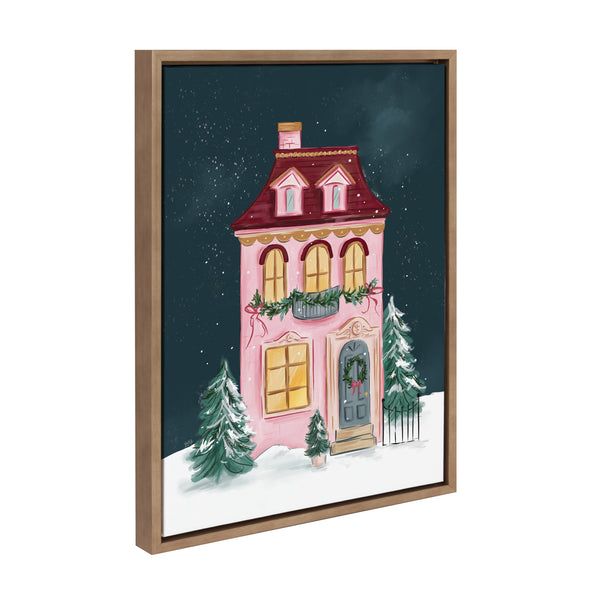 Kate & Laurel Sylvie Holiday Victorian Framed Canvas By Valerie McKeehan Of Lily And Val