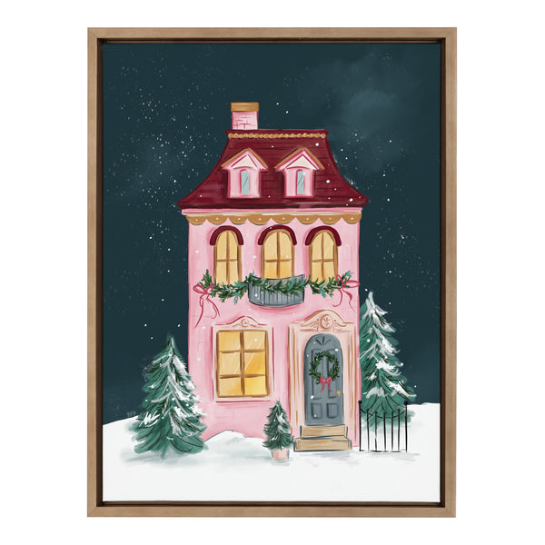 Kate & Laurel Sylvie Holiday Victorian Framed Canvas By Valerie McKeehan Of Lily And Val