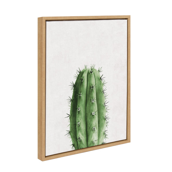 Kate & Laurel Sylvie Home Cactus Framed Canvas By Simon Te Tai