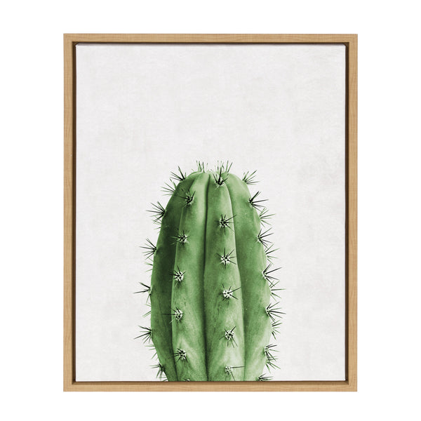 kate & laurel Sylvie Home Cactus Framed Canvas by Simon Te Tai