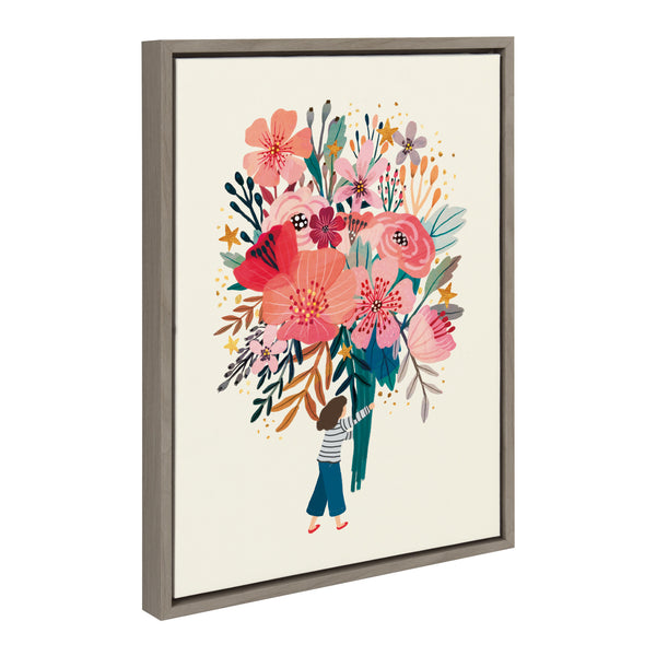 Kate & Laurel Sylvie Hope Framed Canvas By Mia Charro