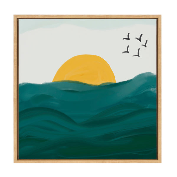 kate & laurel Sylvie Horizon Framed Canvas by Oris Eddu