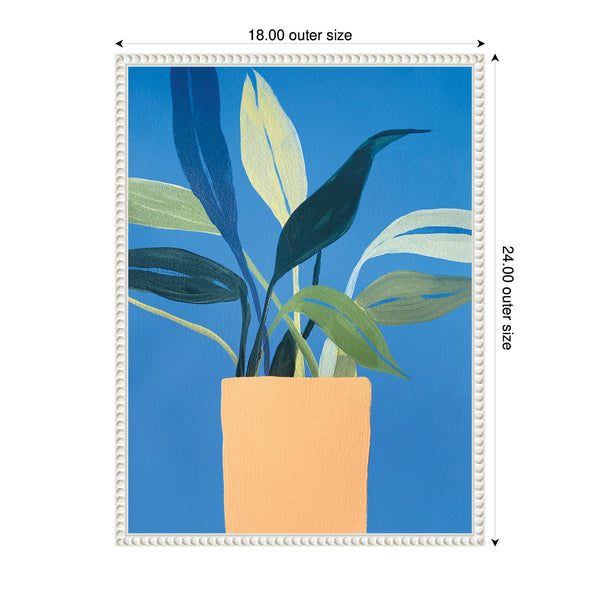 Kate & Laurel Sylvie House Plant Framed Canvas By Emma Daisy