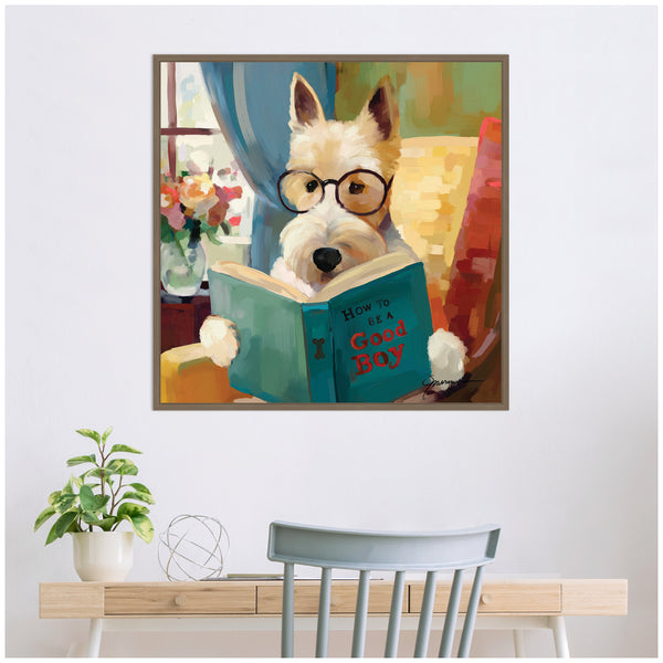 Kate & Laurel Sylvie How To Be A Good Boy Framed Canvas By Mary Sparrow