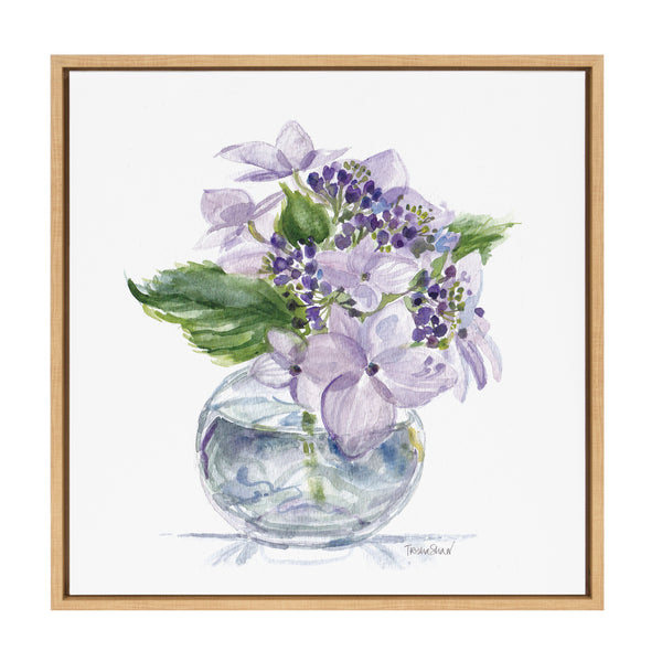 Kate & Laurel Sylvie Hydrangea Blossom Bud Framed Canvas By Patricia Shaw