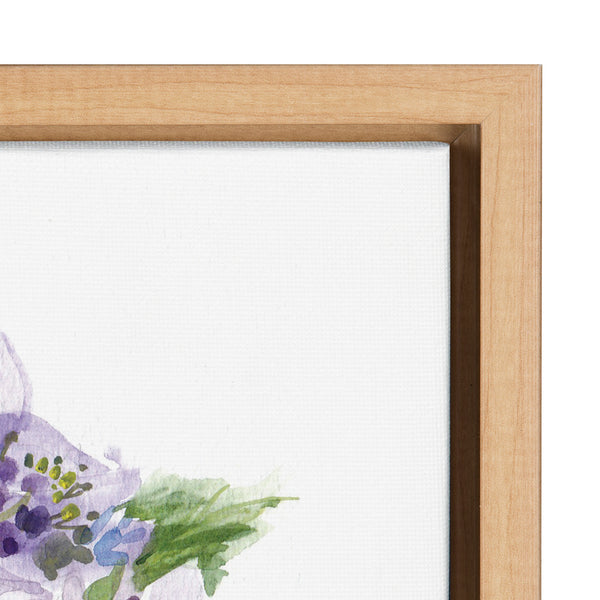 Kate & Laurel Sylvie Hydrangea Blossom Bud Framed Canvas By Patricia Shaw