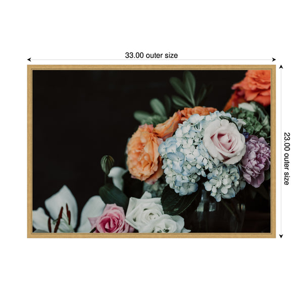 Kate & Laurel Sylvie Hydrangea Crush Framed Canvas By Alicia Abla