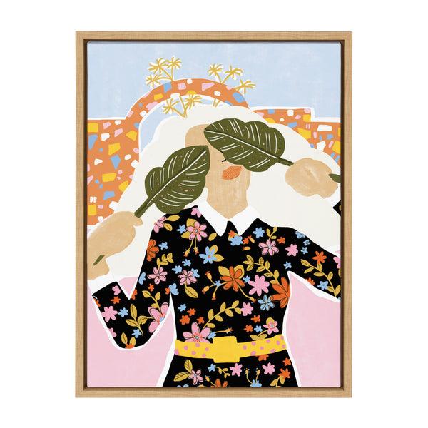 kate & laurel Sylvie I Can't See You Framed Canvas by Alja Horvat