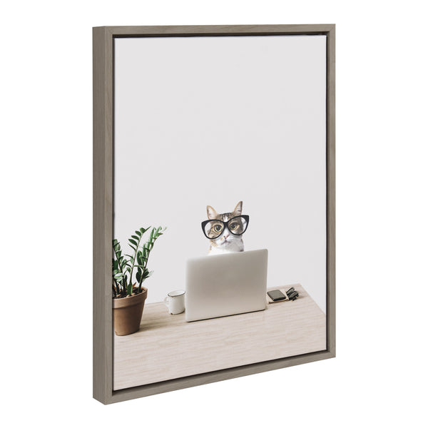 Kate & Laurel Sylvie I’m Cathy I Work In Accounting Framed Canvas By The Creative Bunch Studio