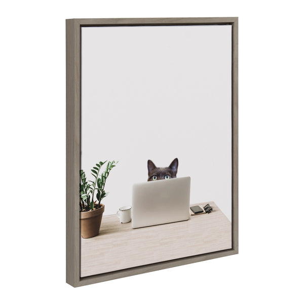 Kate & Laurel Sylvie I’m Cherise The Creative Cat Framed Canvas By The Creative Bunch Studio