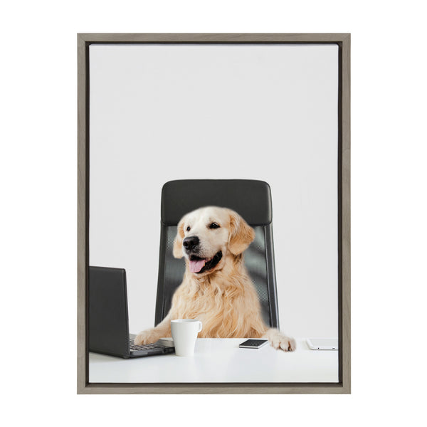 kate & laurel Sylvie I’m Denzel President Framed Canvas by The Creative Bunch Studio